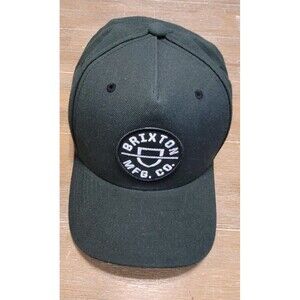Brixton Gray Crest Netplus Snapback Hat Cap Patch